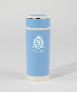 กระบอกน้ำฟางข้าวสาลีพร้อมหูหิ้วในตัว  ความจุ 380 มล.