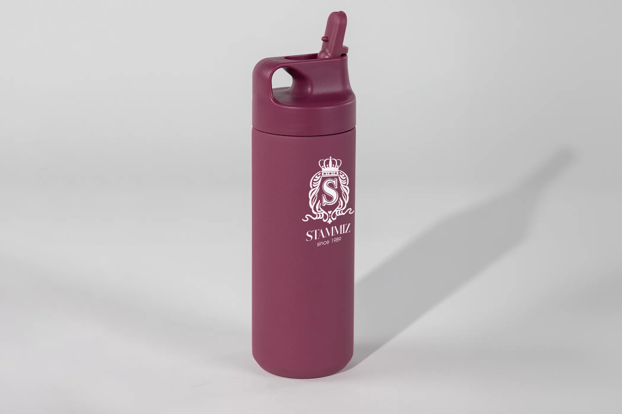 กระบอกน้ำเก็บความร้อนและเย็น พร้อมหลอด ความจุ 550 มล.