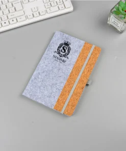 สมุดA5 ผ้าสักหลาด/ไม้ก๊อก