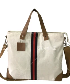 กระเป๋าช้อปปิ้งพรีเมียม ดีไซน์สวย ผลิตจากวัสดุคุณภาพ พร้อมสกรีนโลโก้องค์กร เหมาะสำหรับของขวัญหรือของแจกพรีเมียม