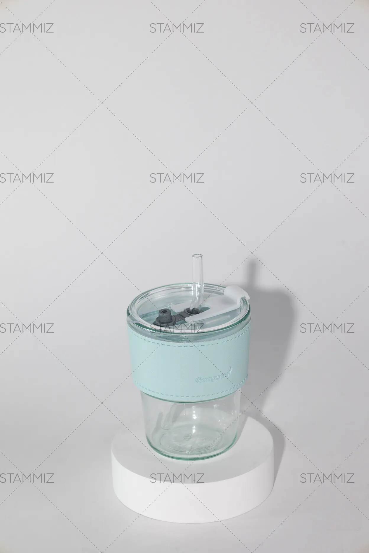 แก้วกาแฟพร้อมปอกหนังกันความร้อนและหลอดแก้ว - Image 6