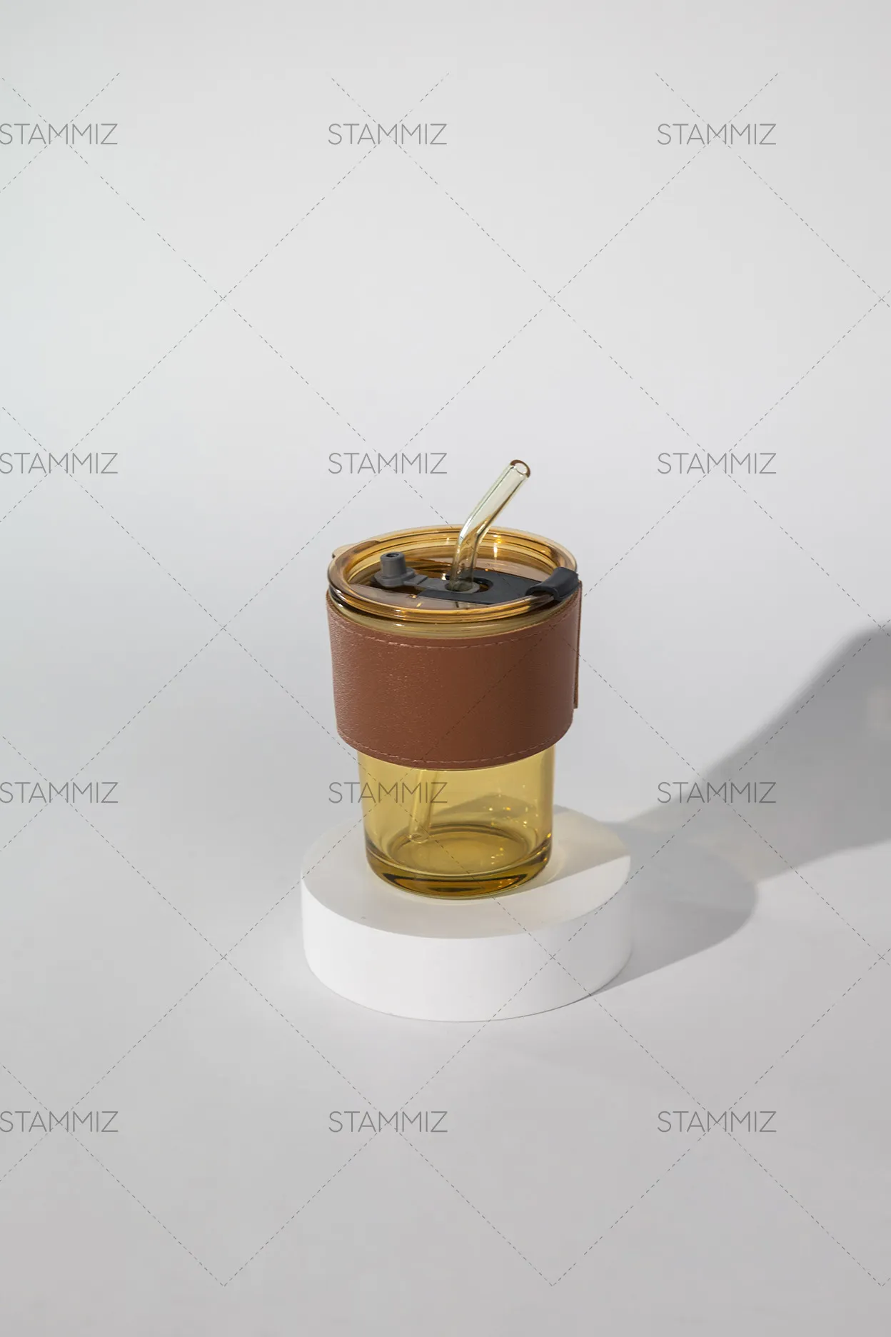 แก้วกาแฟพร้อมปอกหนังกันความร้อนและหลอดแก้ว - Image 8