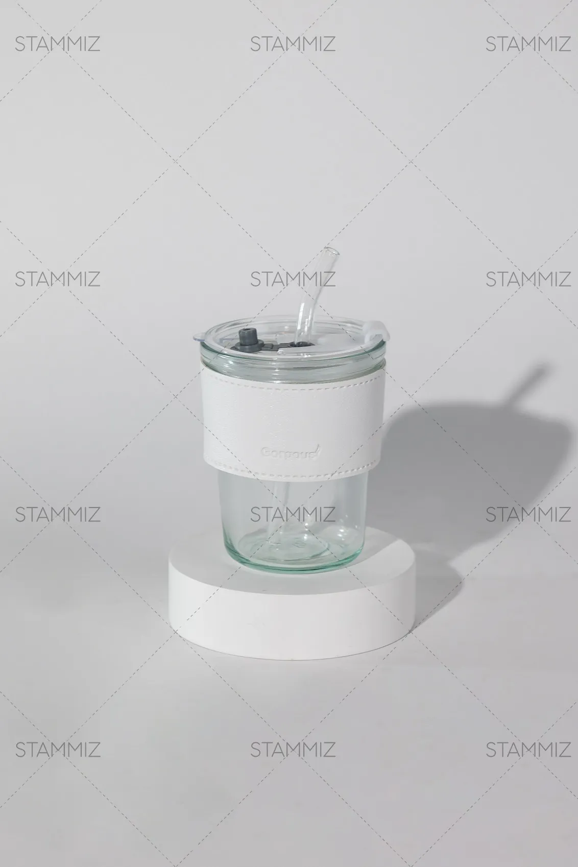 แก้วกาแฟพร้อมปอกหนังกันความร้อนและหลอดแก้ว - Image 12