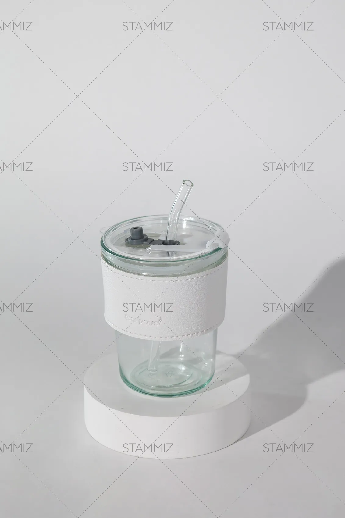 แก้วกาแฟพร้อมปอกหนังกันความร้อนและหลอดแก้ว - Image 11