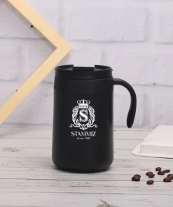 แก้วน้ำพรีเมียม สแตนเลสคุณภาพดี พร้อมโลโก้บริษัท เหมาะสำหรับของขวัญพนักงานหรือของแจกองค์กร